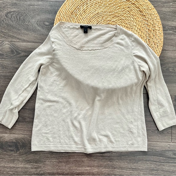 J Crew Beige Sweater size Small - Picture 1 of 2